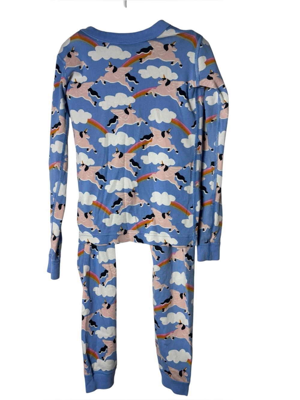 Hanna Anderson girls 8 unicorn rainbow organic cotton pajama set‎